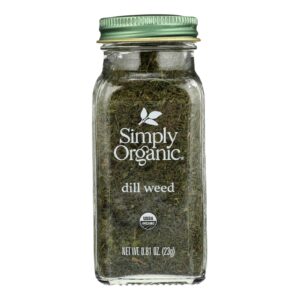 Simply Organic - Dill Weed Organic - Case Of 6 - 0.81 Ounces