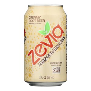 Zevia - Soda Root Beer Sugar Free - Case Of 4-6-12 Fluid Ounces