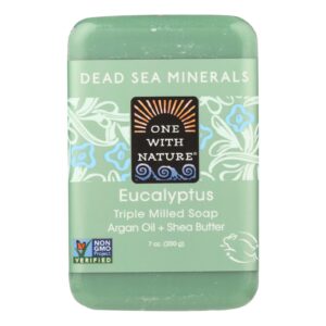 One With Nature Triple Milled Soap Bar - Eucalyptus - 7 Oz