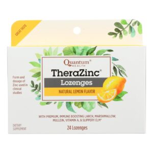 Quantum Therazinc Cold Season Plus Lozenges Lemon - 14 Mg - 24 Lozenges