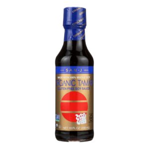 San - J Tamari Soy Sauce - Organic - Case Of 6 - 10 Fl Oz.