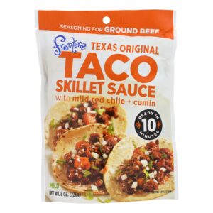 Frontera Foods Texas Original Taco Skillet Sauce - Taco Skillet Sauce - Case Of 6 - 8 Oz.