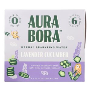 Aura Bora - Spk Water Lavender Cucumber 6 Pack - Case Of 4-6-12 Fz