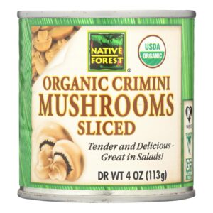 Native Forest Mushrooms - Organic - Crimini - Sliced - 4 Oz - Case Of 12