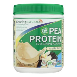 Growing Naturals Yellow Pea Protein - Vanilla Blast - 16 Oz