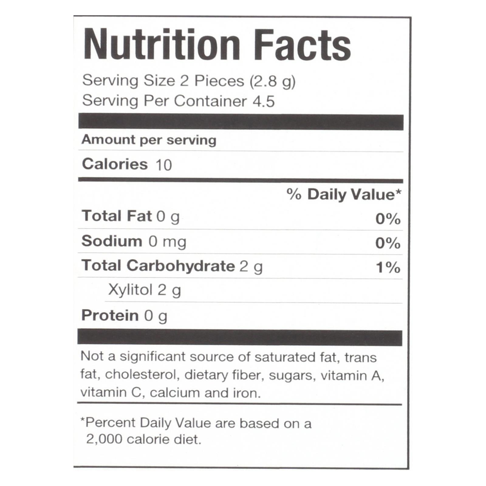 Pur Gum - Peppermint - Aspartame Free - 9 Pieces - 12.6 G - Case Of 12 - Image 3