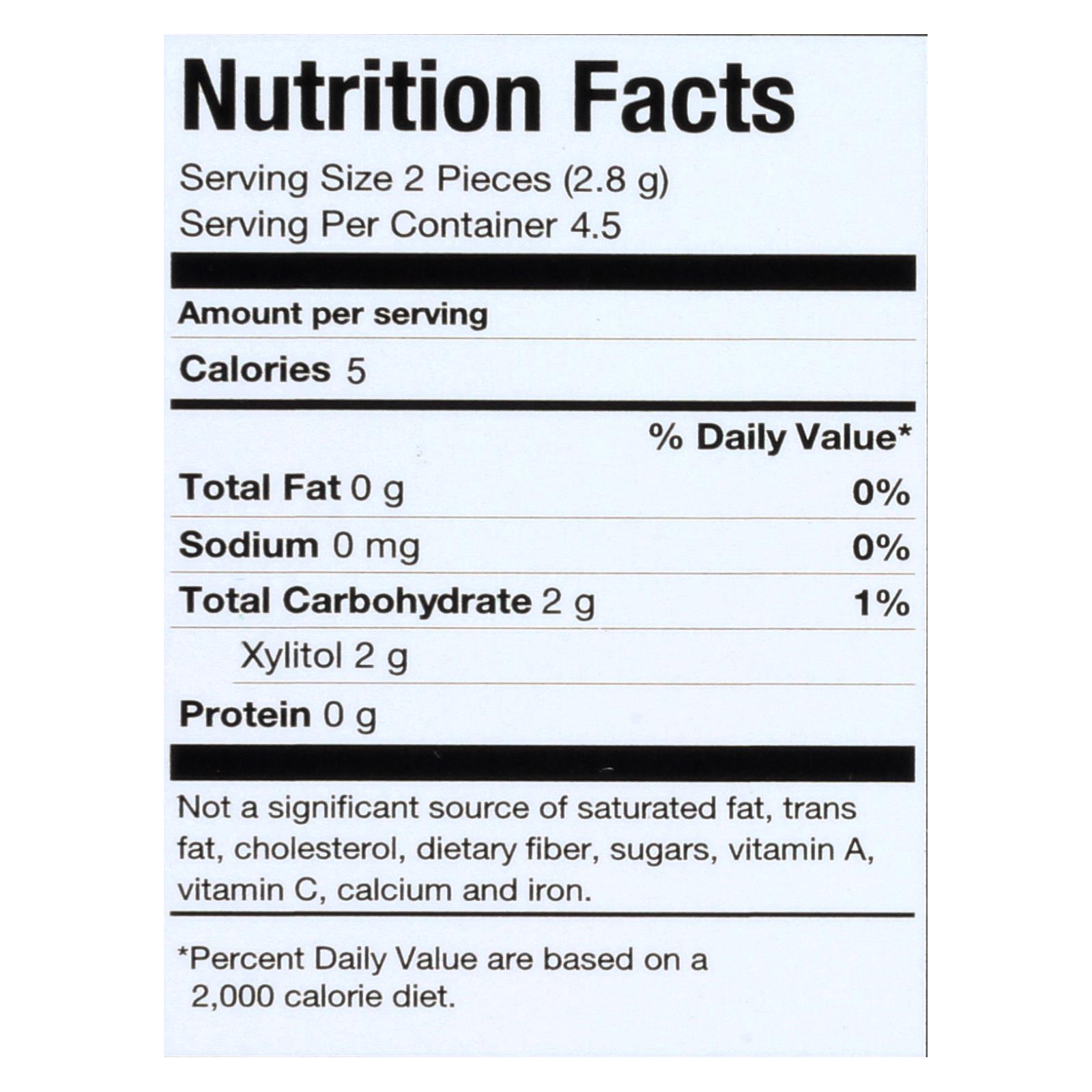 Pur Gum - Spearmint - Aspartame Free - 9 Pieces - 12.6 G - Case Of 12 - Image 3