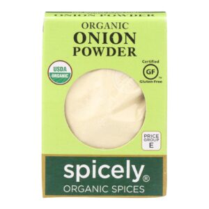 Spicely Organics - Organic Onion Powder - Case Of 6 - 0.4 Oz.