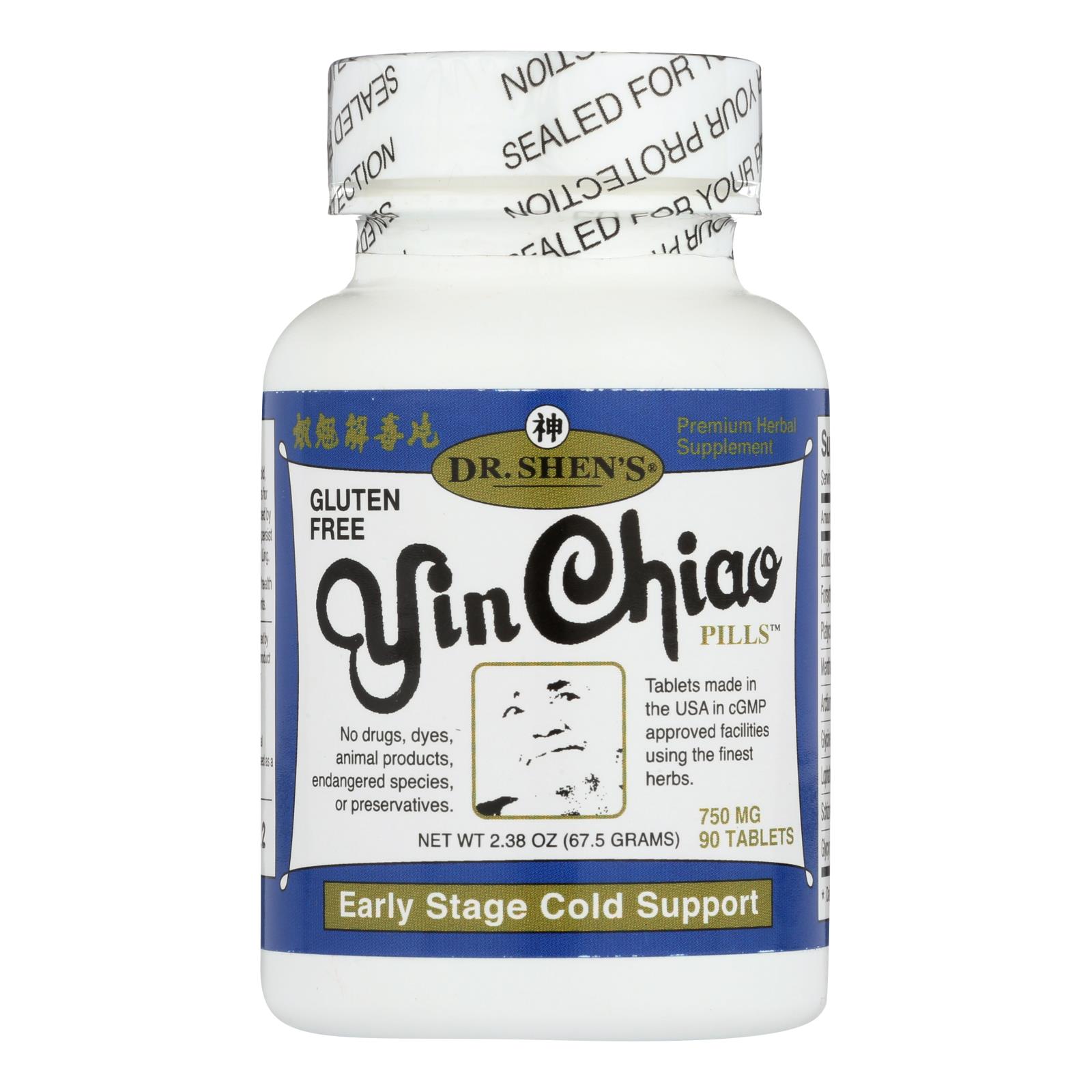 Dr. Shen's Colds And Flu Yin Chiao - 750 Mg - 90 Tablets - Image 3