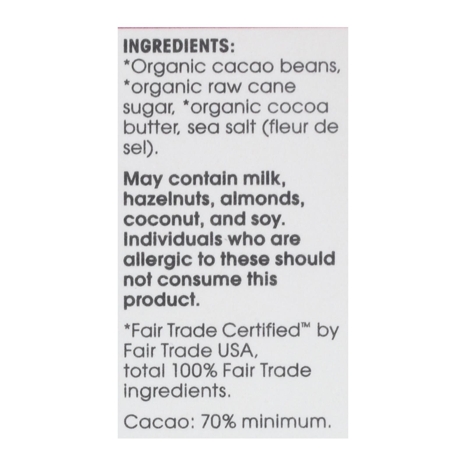 Alter Eco Americas Organic Chocolate Bar - Deep Dark Sea Salt - 2.82 Oz Bars - Case Of 12 - Image 3