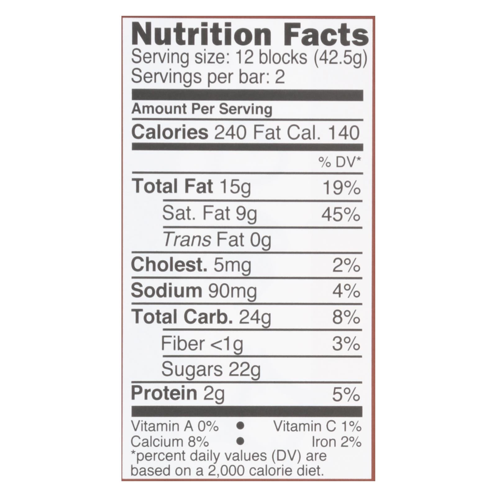 Divine - Bar Chocolate Milk Toff-ssalt - Case Of 12 - 3 Oz - Image 2