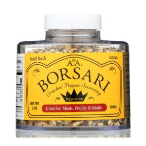 Borsari - Seasoning Salt Crack Pepr - Cs Of 6-4 Oz