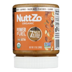 Nuttzo Seven Nut & Seed Butter Power Fuel Smooth  - Case Of 6 - 12 Oz