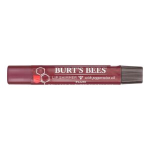 Burts Bees - Lip Shimmer - Plum - Case Of 4 - 0.09 Oz