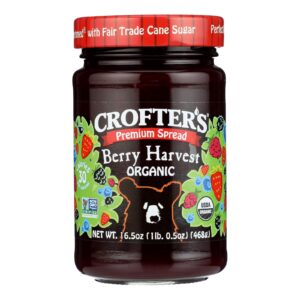 Crofters Fruit Spread - Organic - Premium - Berry Harvest - 16.5 Oz - Case Of 6