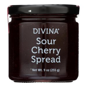 Divina - Spread - Sour Cherry - Case Of 12 - 9 Oz