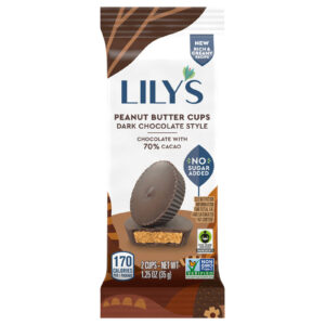 Lilys - Pbtr Cups Dark Choc 2 Pk - Cs Of 12-1.25 Oz