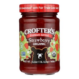 Crofters Fruit Spread - Organic - Premium - Strawberry - 16.5 Oz - Case Of 6