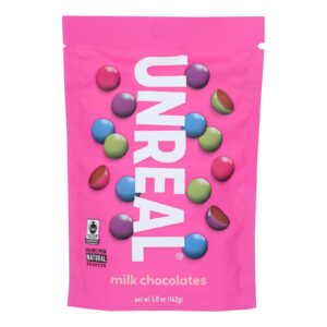 Unreal - Chocolate Gems - Milk Chocolate Gems - Case Of 6 - 5 Oz.
