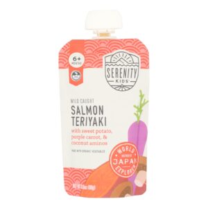 Serenity Kids - Pouch Salmon Teriyaki - Cs Of 6-3.5 Oz