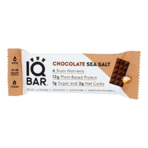 Iq Bar - Bar Chocolate Sea Salt - Case Of 12 - 1.6 Oz