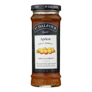 St Dalfour Fruit Spread - Deluxe - 100 Percent Fruit - Thick Apricot - 10 Oz - Case Of 6