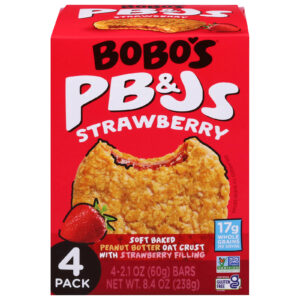 Bobo's Oat Bars - Pb&js Strawberry Jam - Cs Of 6-4-2.1 Oz