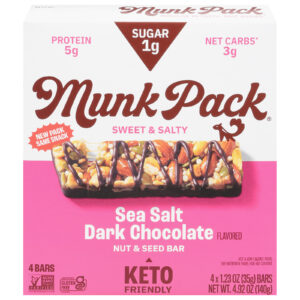 Munk Pack - Keto Nt&sd Ssalt Dk Choc - Cs Of 6-4-1.23oz