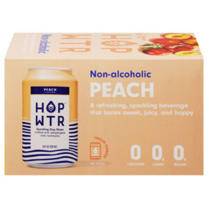 Hop Wtr - Hop Water Spk Peach 6pk - Cs Of 4-6-12 Fz