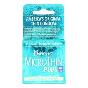 Mayer Laboratories Kimono Microthin Lubricated Latex Condoms - 3 Condoms