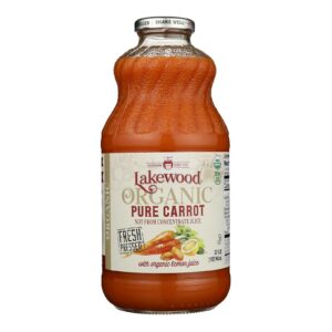 Lakewood - Organic Juice - Pure Carrot - Case Of 6 - 32 Fl Oz.