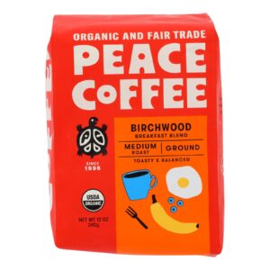 Peace Coffee - Coff Og1 Ground Birchwood - Cs Of 6-12 Oz