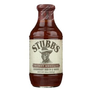 Stubb's Bbq Sauce - Smokey Mesquite - Case Of 6 - 18 Oz.