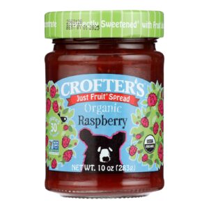 Crofters Fruit Spread - Organic - Just Fruit - Raspberry - 10 Oz - Case Of 6