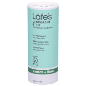 Lafe's Natural Body Care - Deod Cedar Lime Plstc Fr - Ea Of 1-2.25 Oz