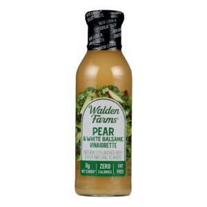 Walden Farms Calorie Free Pear And White Balsamic Vinaigrette  - Case Of 6 - 12 Fz