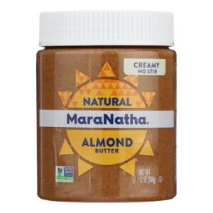 Maranatha Natural Foods Almond Butter - Creamy No Stir - Case Of 6 - 12 Oz