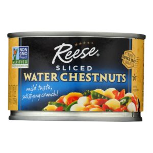 Reese Water Chestnuts - Sliced - Case Of 12 - 8 Oz.