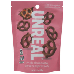 Unreal - Pretzels Milk Chocolate - Cs Of 6-3.5 Oz
