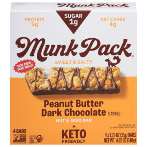 Munk Pack - Keto Nt&sd Pbtr Dk Choc - Cs Of 6-4-1.23oz