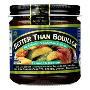 Better Than Bouillon Seasoned Vegetable Base - Reduced Sodium - Case Of 6 - 8 Oz.