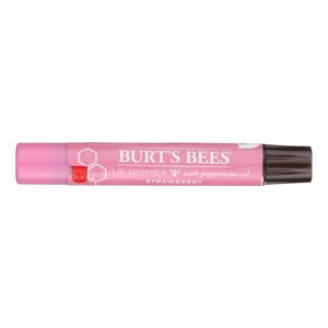 Burts Bees - Lip Shimmer - Strawberry - Case Of 4 - 0.09 Oz
