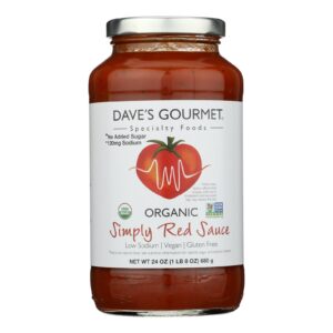 Dave's Gourmet - Psta Sauce Og2 Simply Red - Cs Of 6-24 Oz
