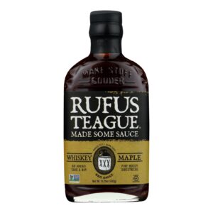 Rufus Teague Bbq Sauce - Whiskey Maple - Case Of 6 - 16 Oz.