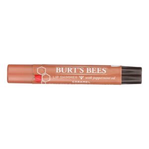 Burts Bees - Lip Shimmer - Caramel - Case Of 4 - 0.09 Oz