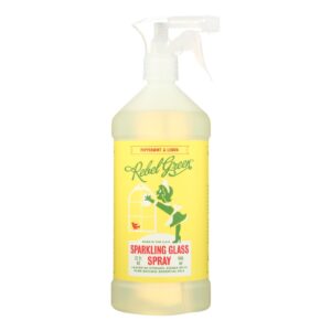 Rebel Green Glass Spray - Peppermint Lemon - Case Of 4 - 32 Fl Oz