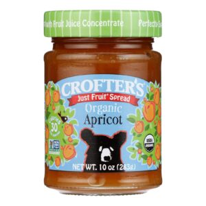 Crofters Fruit Spread - Organic - Just Fruit - Apricot - 10 Oz - Case Of 6