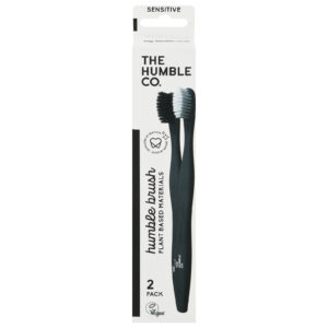The Humble Co. - Toothbrush Sft Wht-blk Pb - Cs Of 6-2 Ct