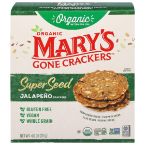 Mary's Gone Crackers - Crckr Og2 Spr Sd Jalap - Cs Of 6-4 Oz