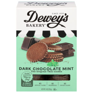 Deweys Bakery - Cookie Thin Choc Mint - Cs Of 6-9 Oz